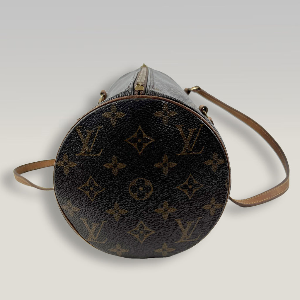 Louis Vuitton Papillon 30 Vintage in Tela Monogram con Manici in Vacchetta