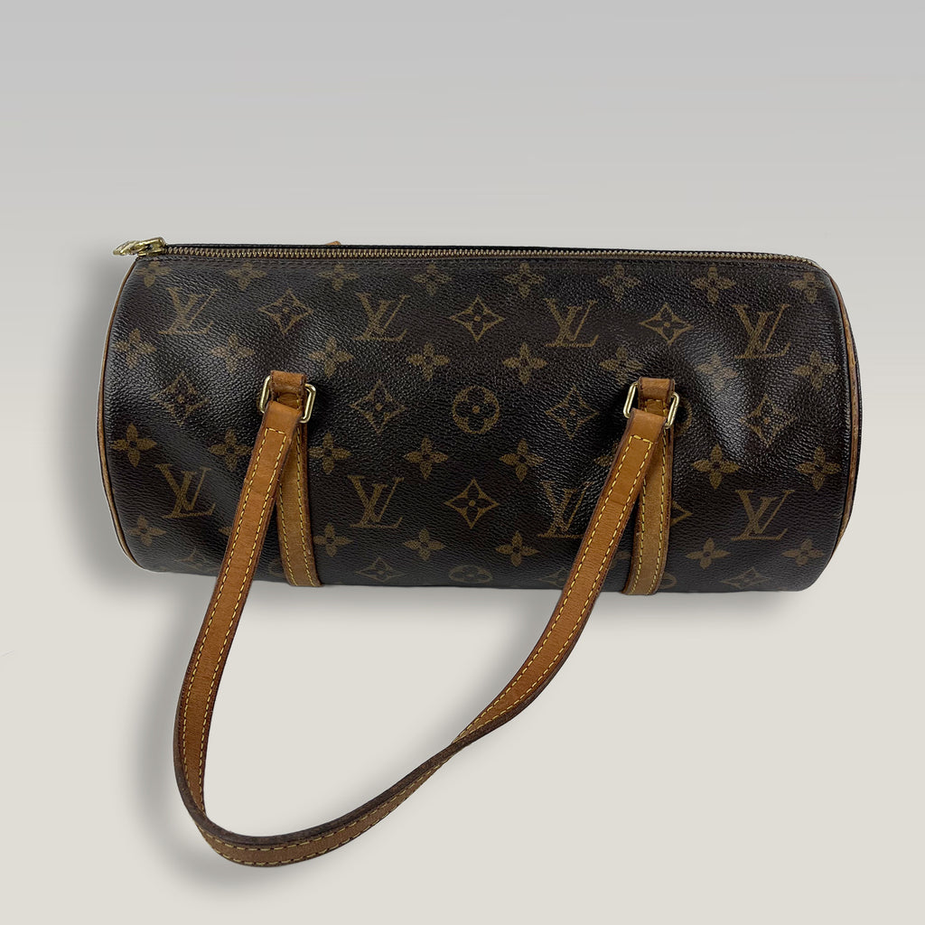 Louis Vuitton Papillon 30 Vintage in Tela Monogram con Manici in Vacchetta