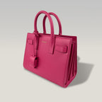 Saint Laurent Sac de Jour Nano in Pelle Fucsia – Borsa Top Handle con Tracolla Donna 22 cm