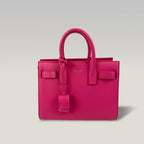 Saint Laurent Sac de Jour Nano in Pelle Fucsia – Borsa Top Handle con Tracolla Donna 22 cm