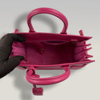 Saint Laurent Sac de Jour Nano in Pelle Fucsia – Borsa Top Handle con Tracolla Donna 22 cm