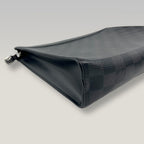 Louis Vuitton Pochette Voyage Damier Graphite Canvas Clutch Bag
