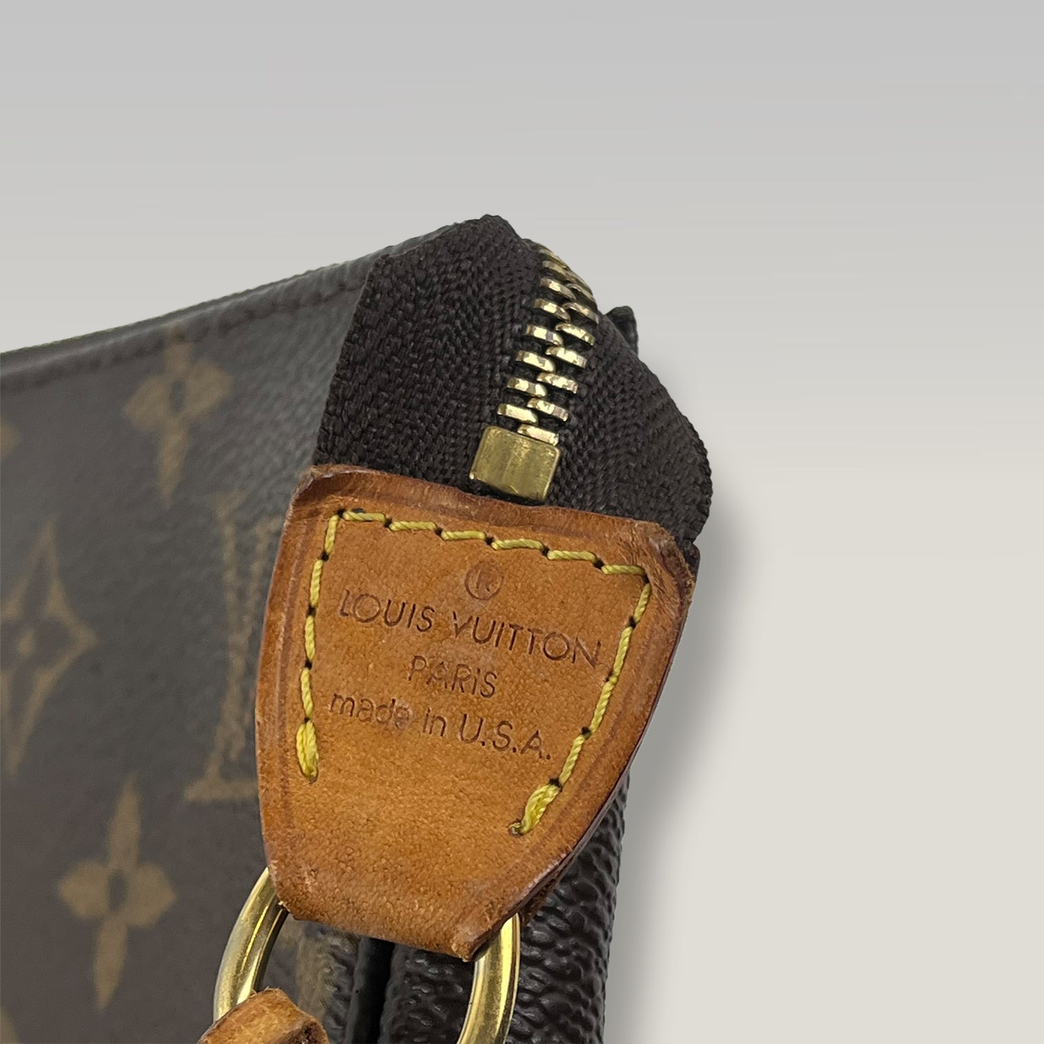 Louis Vuitton Pochette Accessoires Monogram Canvas Large Shoulder Bag