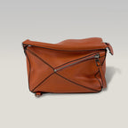 Loewe Puzzle Orange Leather Shoulder Bag