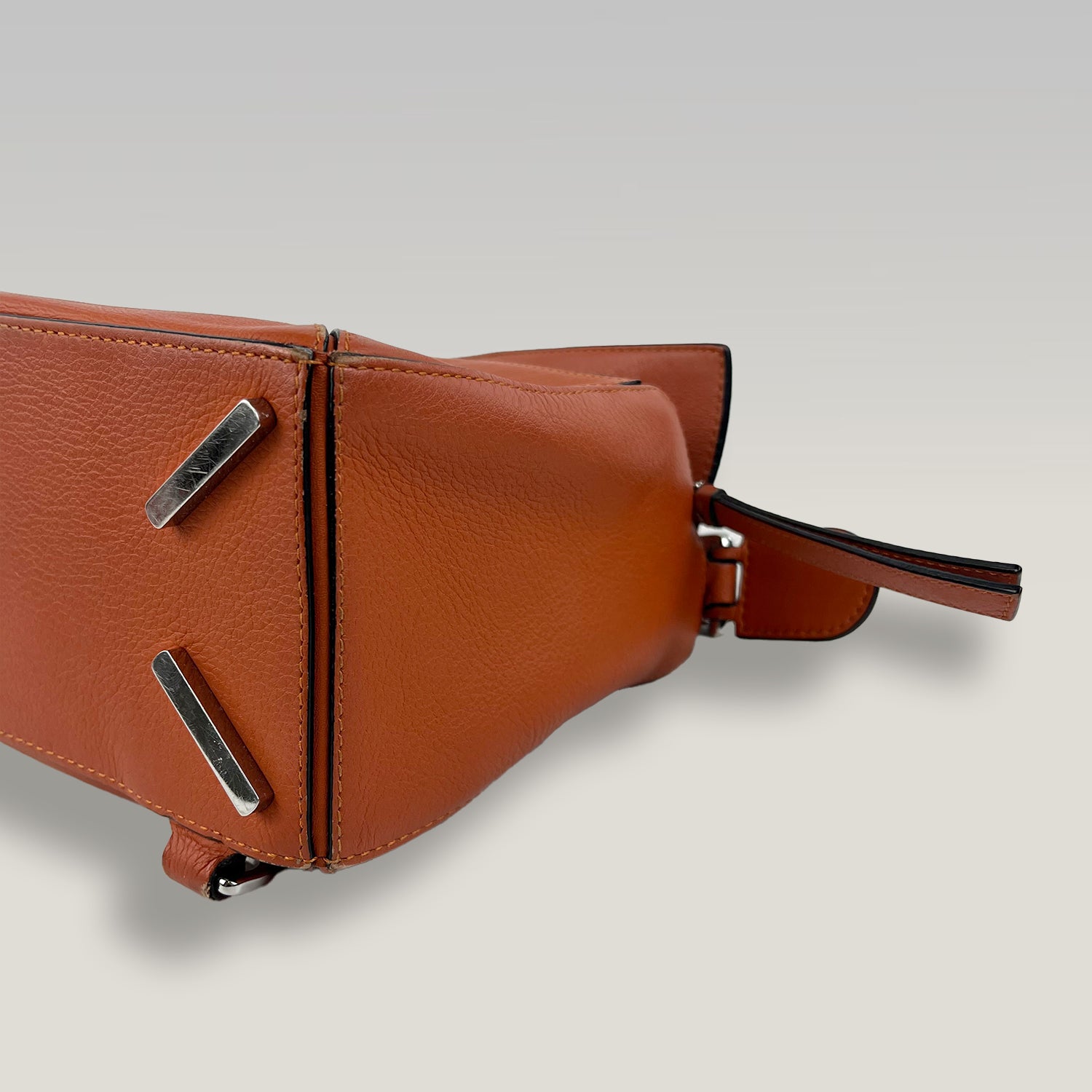 Loewe Puzzle Orange Leather Shoulder Bag