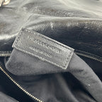 Saint Laurent Niki Medium Bag Nera in Pelle con Catena Antracite