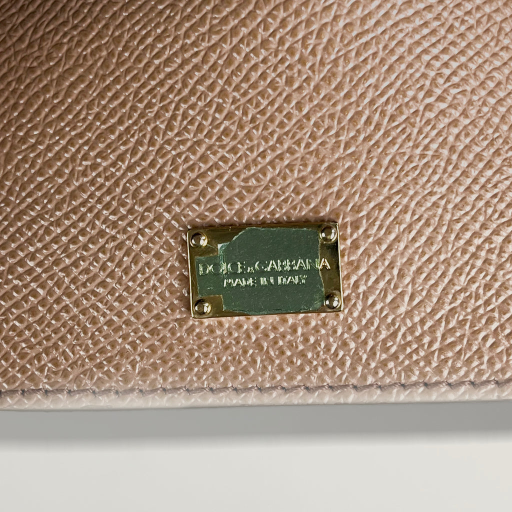 Dolce & Gabbana Borsa Elegate Sicily Nude Rosa 26 cm