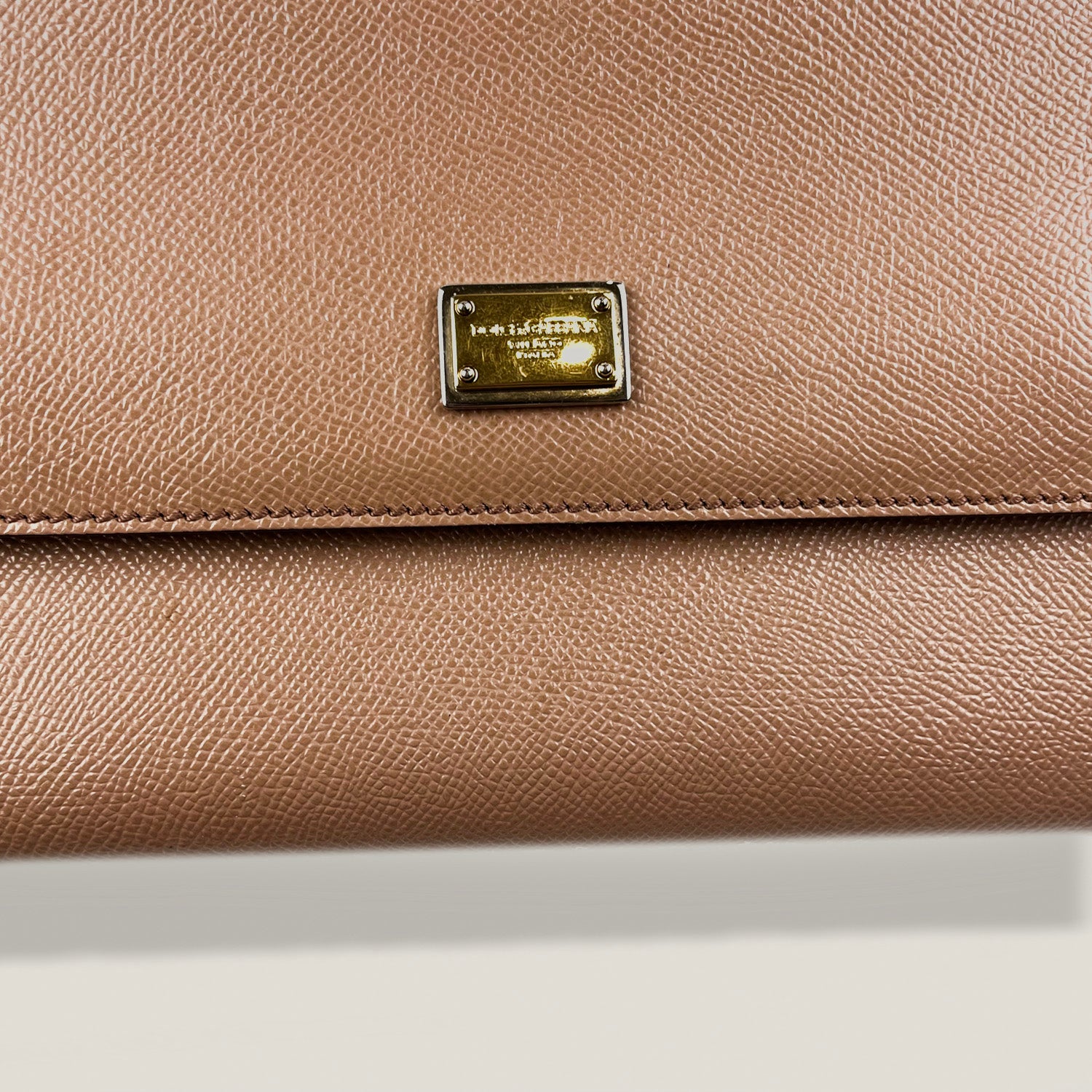 Dolce & Gabbana Borsa Elegate Sicily Nude Rosa 26 cm