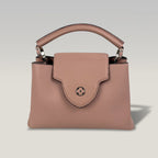 Louis Vuitton Capucines Borsa Donna in Pelle Martellata Rosa Cipria con Hardware Argento