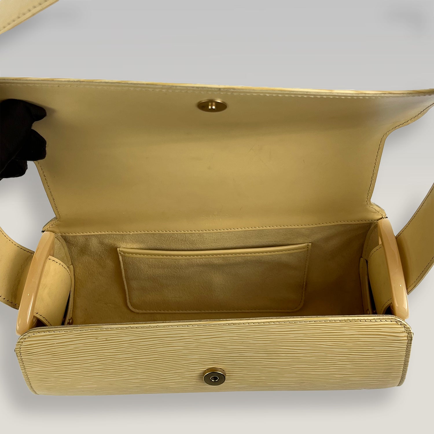 Louis Vuitton Epi Borsa a Spalla Gialla Mini