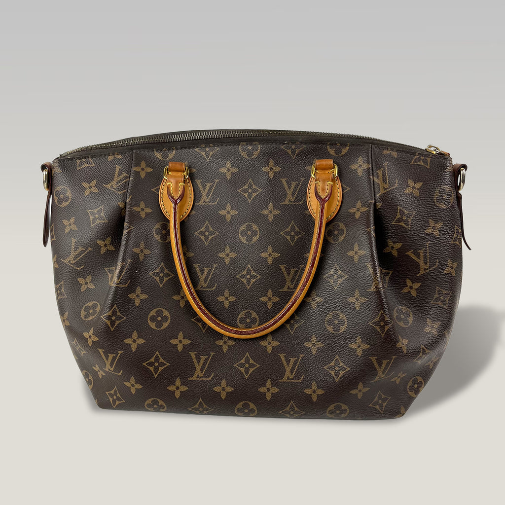 Louis Vuitton Turenne PM Monogram Canvas Shoulder Bag with Natural Leather Trim