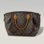 Louis Vuitton Turenne PM Monogram Canvas Shoulder Bag with Natural Leather Trim