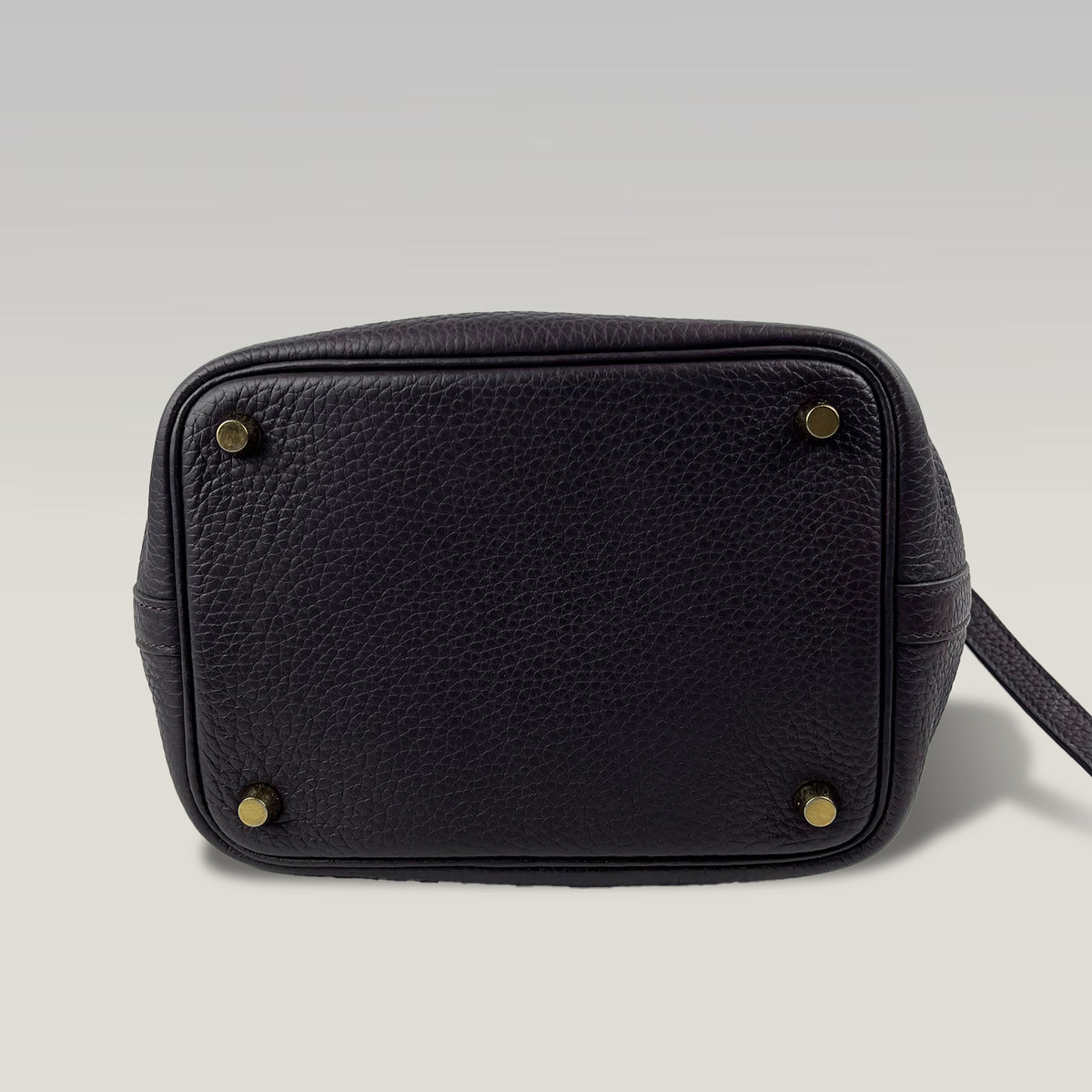 Hermès Picotin Lock 18 PM Viola in Pelle Taurillon Clemence con Hardware Dorato – Stamp D