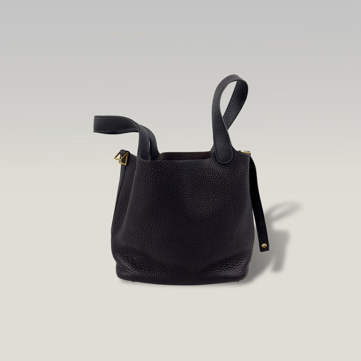 Hermès Picotin Lock 18 PM Viola in Pelle Taurillon Clemence con Hardware Dorato – Stamp D