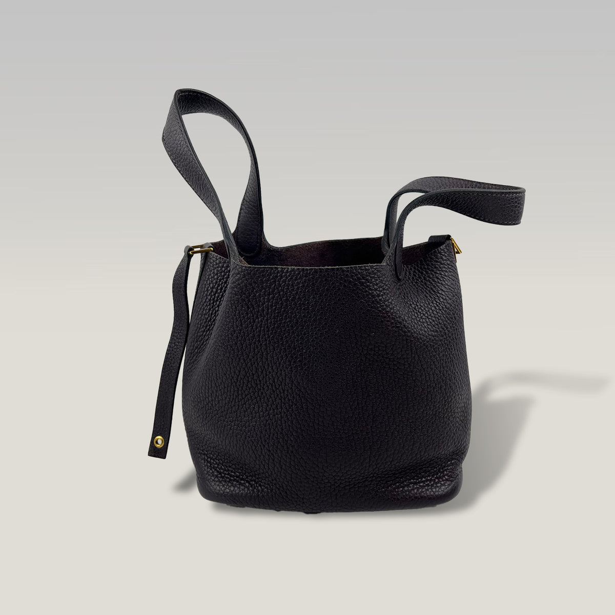 Hermès Picotin Lock 18 PM Viola in Pelle Taurillon Clemence con Hardware Dorato – Stamp D