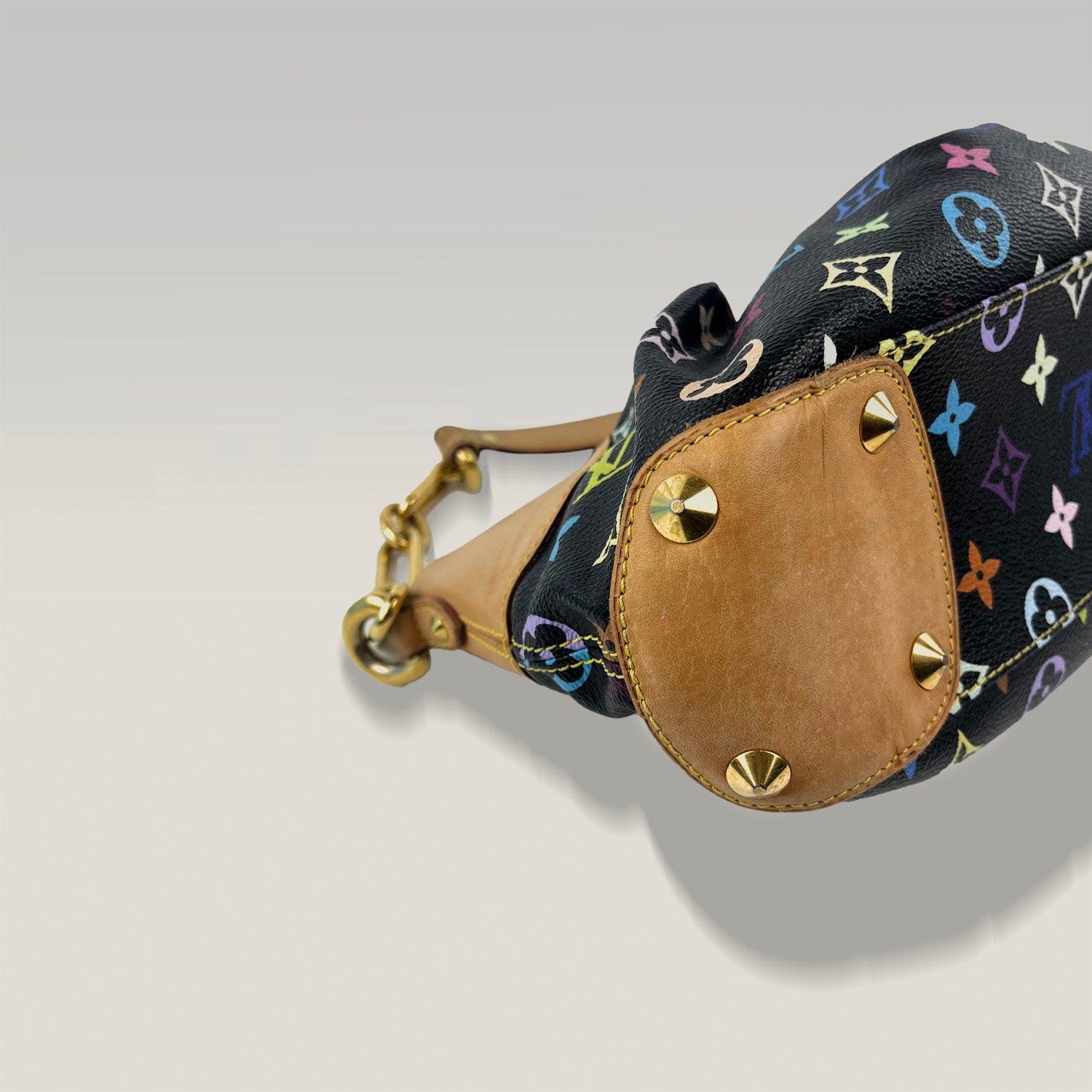 Louis Vuitton Multicolore nera borsa piccola con catena