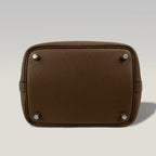 HERMÈS Picotin Lock 18 Gold in Pelle Martellata con Hardware Dorato, Lucchetto e Chiavi – Stamp Z