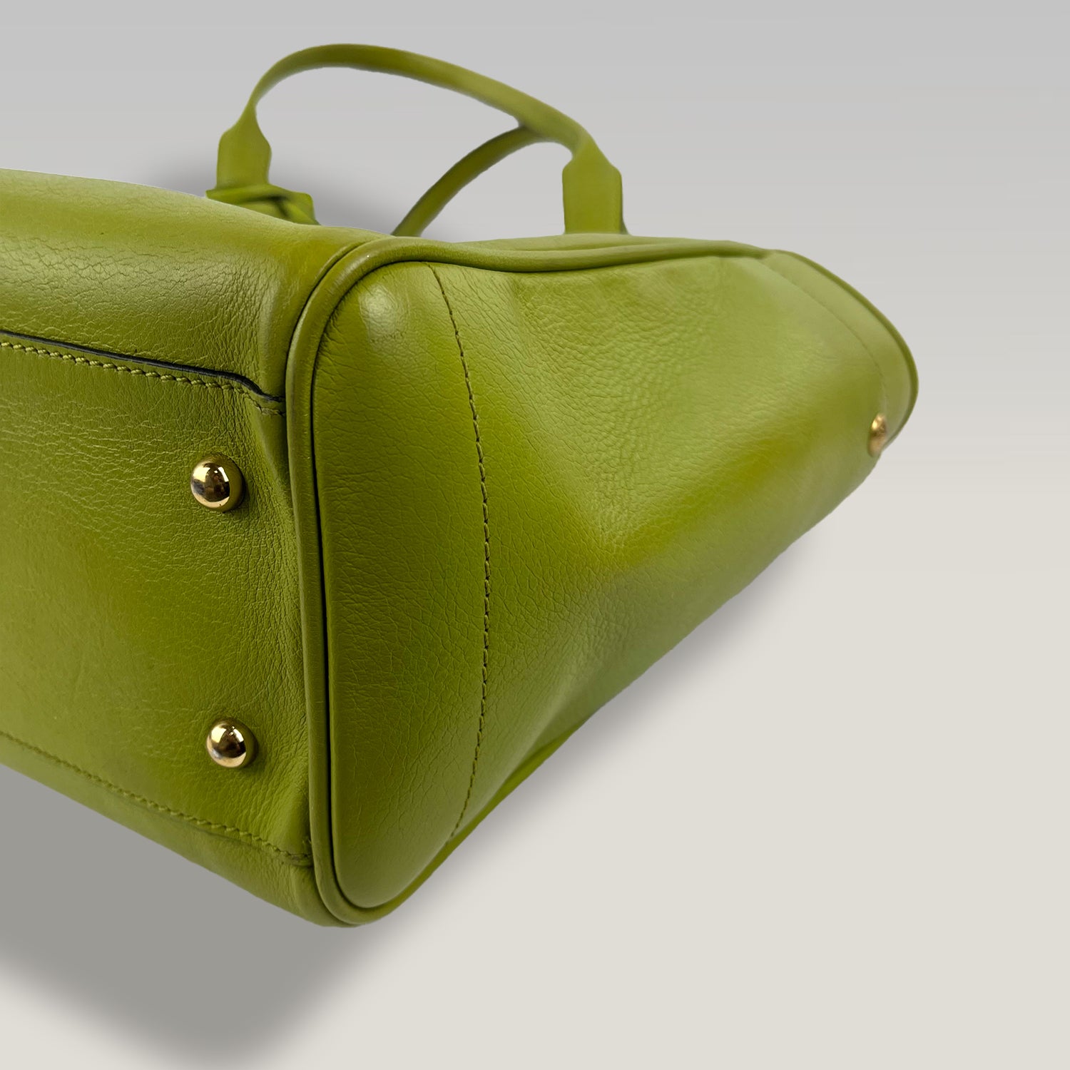 Loewe Heritage Tote Bag Verde in Pelle – Borsa Shopping Donna con Doppio Manico 30 cm