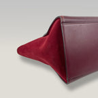 Celine Trapeze Burgundy Leather Shoulder Bag