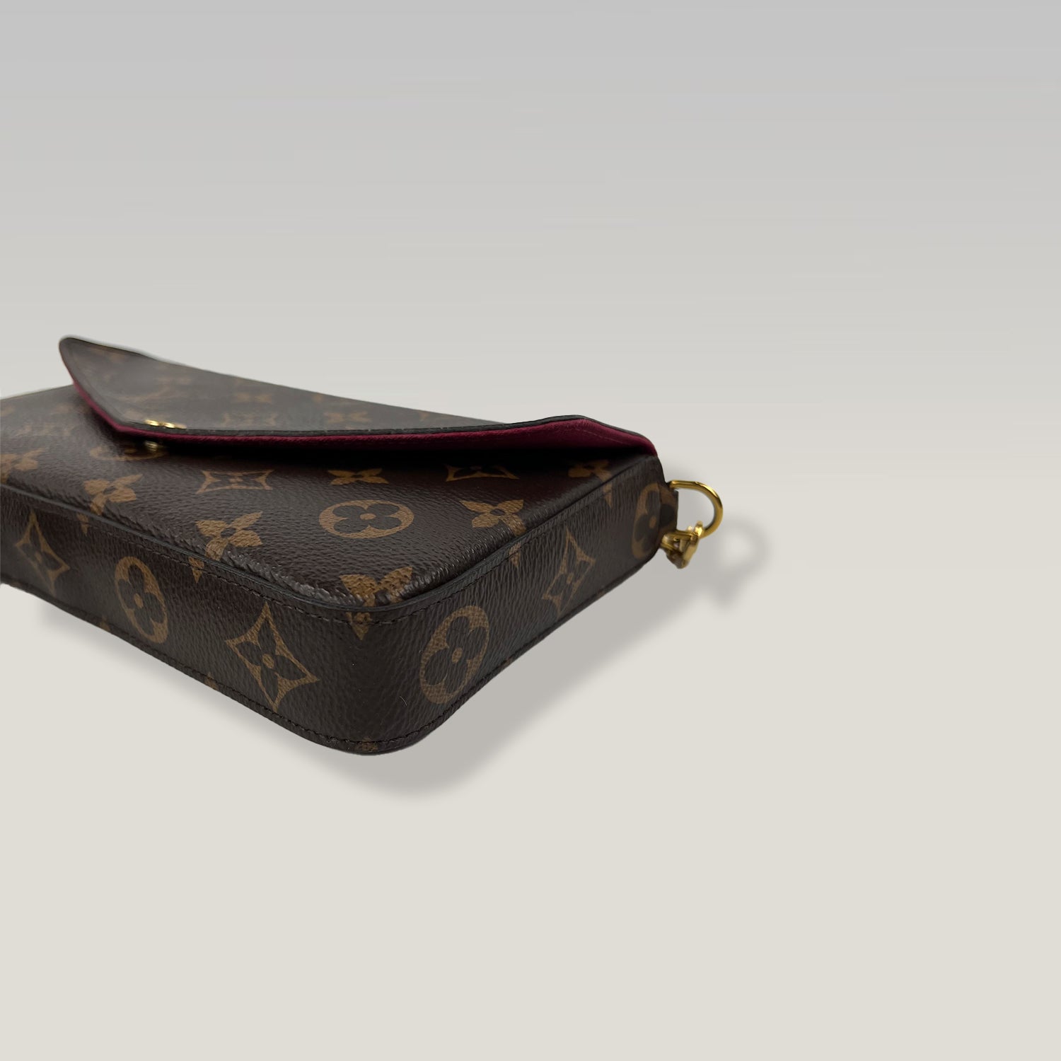 Louis Vuitton Pochette Félicie Monogram con Catena Oro