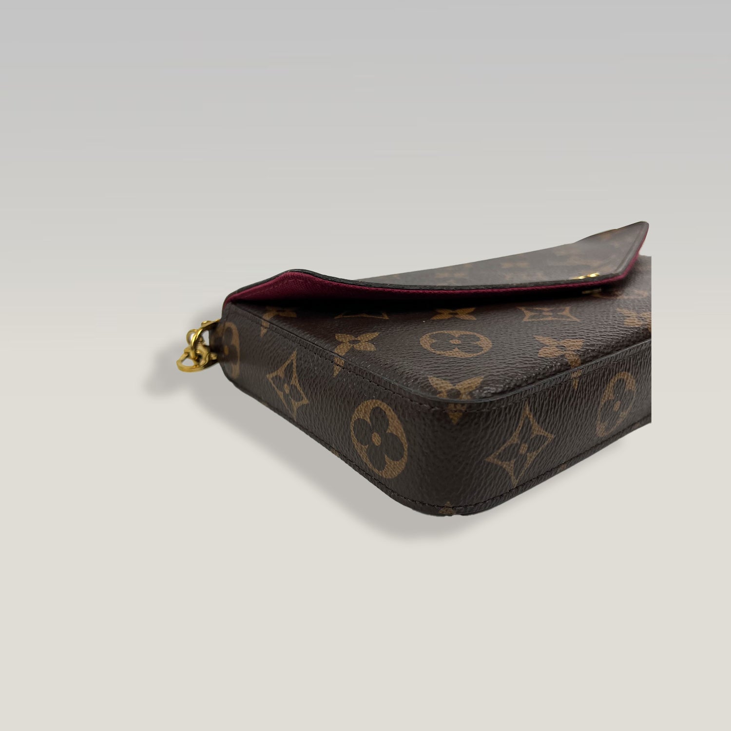 Louis Vuitton Pochette Félicie Monogram con Catena Oro