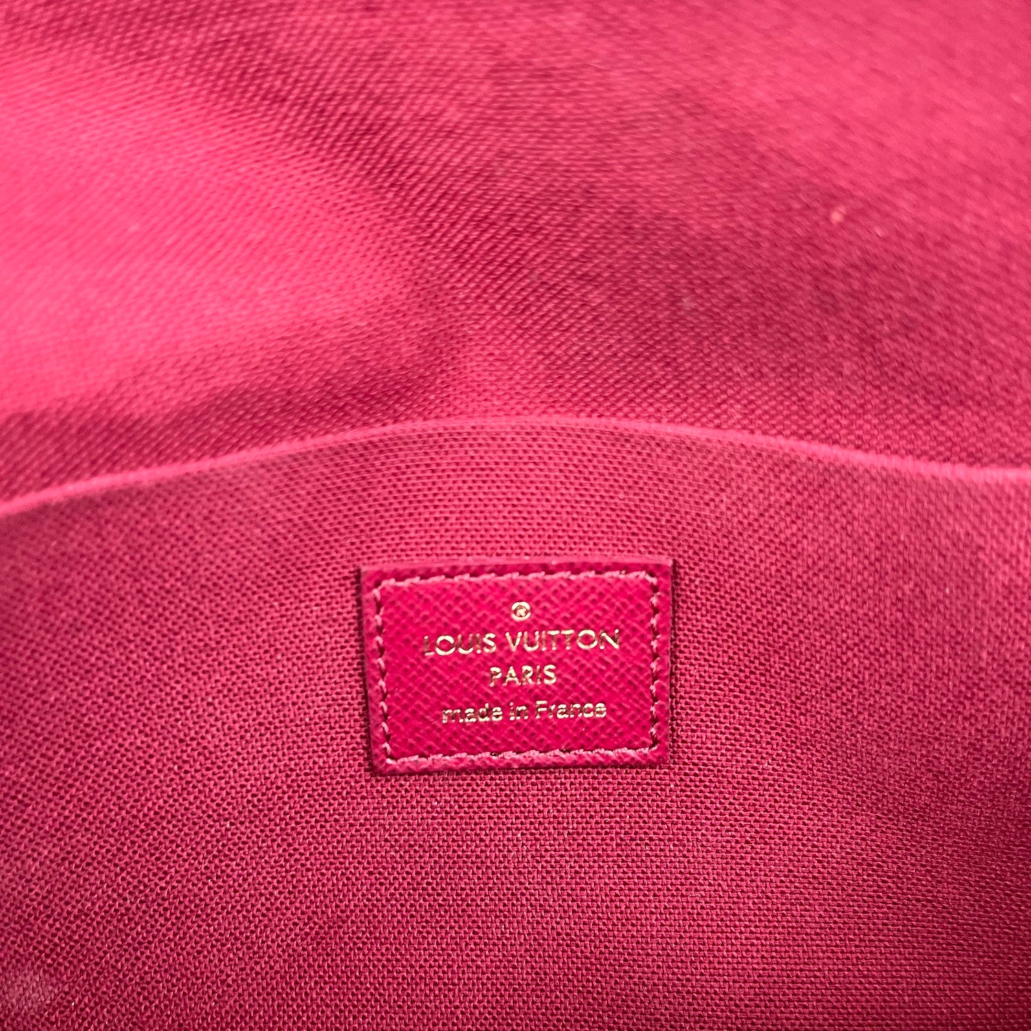 Louis Vuitton Pochette Félicie Monogram con Catena Oro