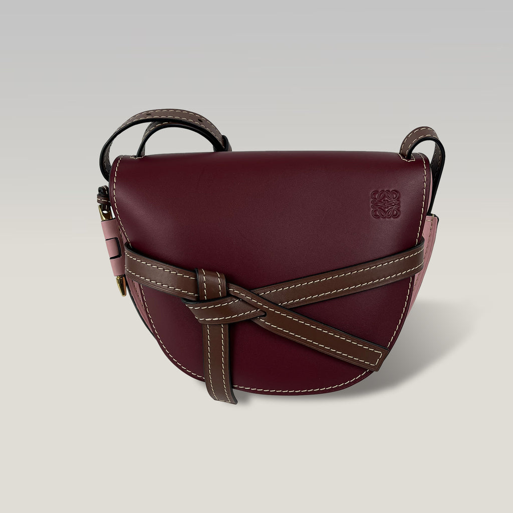 Loewe Gate Bag Melograno in Pelle con Tracolla