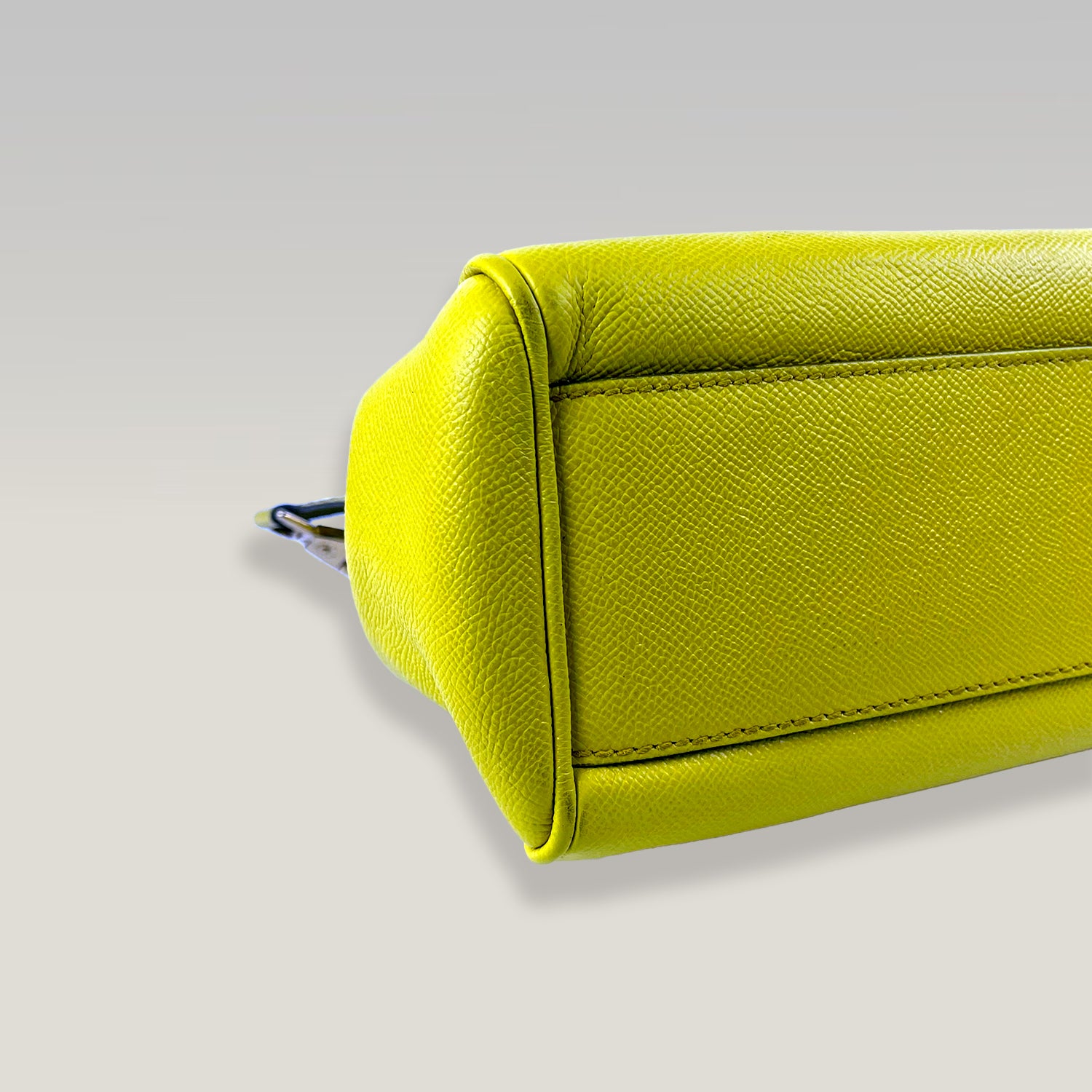 DOLCE & GABBANA Borsa Sicily Media in Pelle Gialla con Tracolla