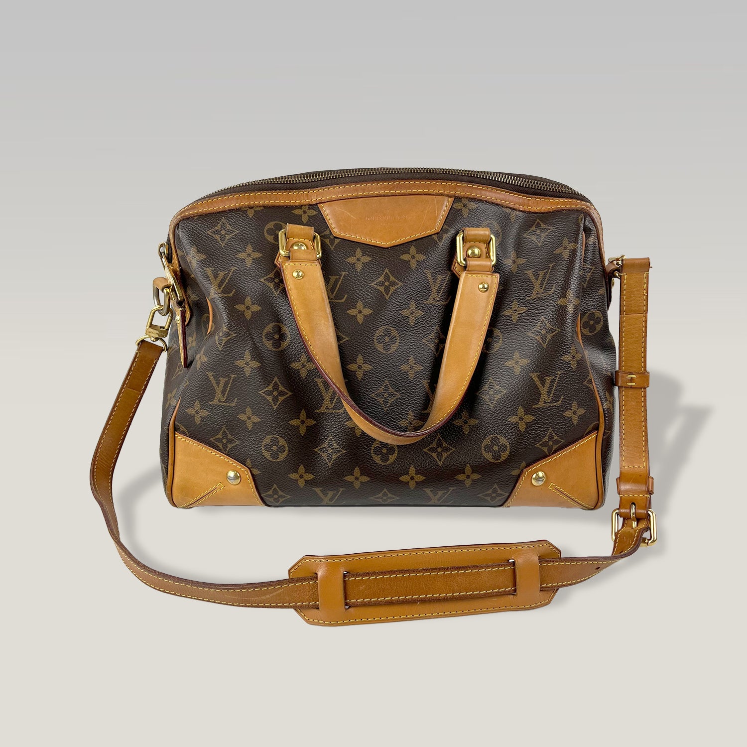 LOUIS VUITTON Retiro MM Monogram in Tela con Finiture in Pelle