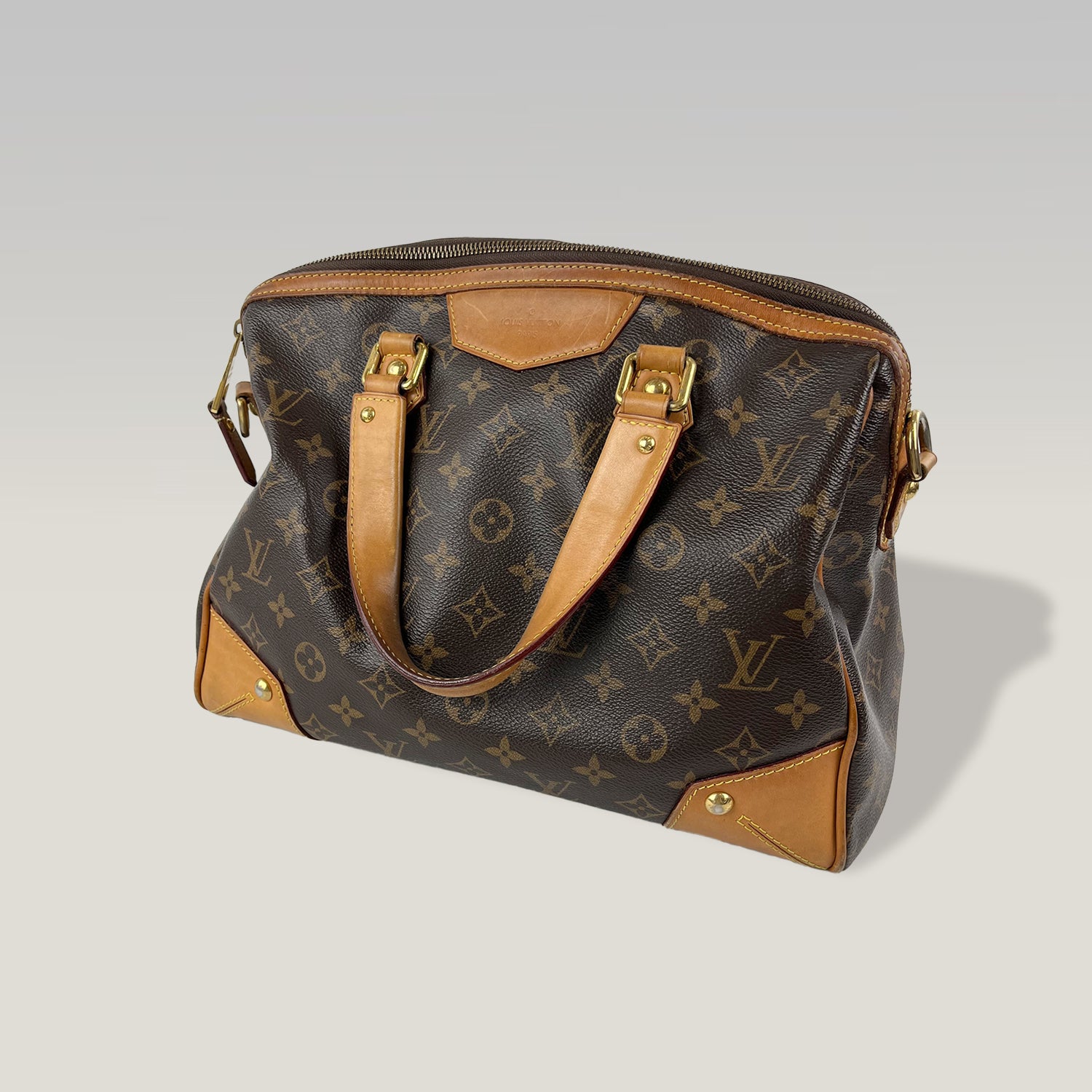 LOUIS VUITTON Retiro MM Monogram in Tela con Finiture in Pelle
