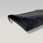 Louis Vuitton Pochette Voyage Monogram Eclipse Canvas Clutch Bag