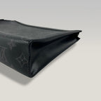 Louis Vuitton Pochette Voyage Monogram Eclipse Canvas Clutch Bag