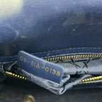 Dior Lady Dior Small Blu Scuro in Pelle Cannage con Charm D.I.O.R.
