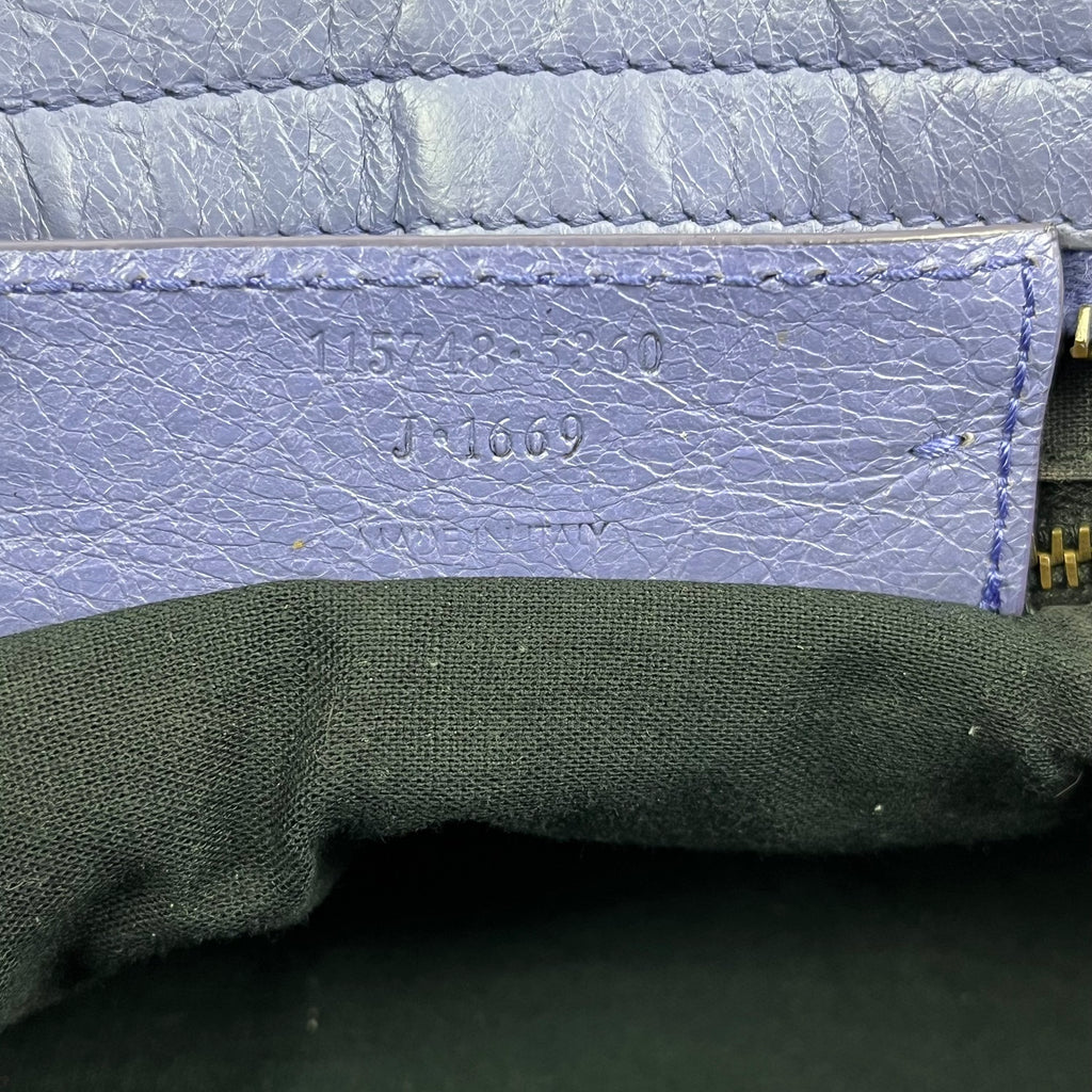 Balenciaga Classic City in Lavender Blue Leather with Studs 