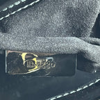 Dior Lady Dior Mini 3 Scomparti in Vernice Nera con Impunture Cannage e Hardware Dorato