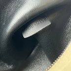 CELINE Trapeze Media in Pelle e Suede Beige e Blu con Hardware Argento