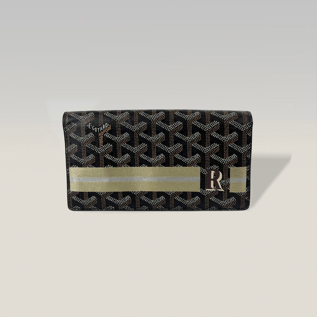 Goyard long wallet in Goyardine monogram canvas 