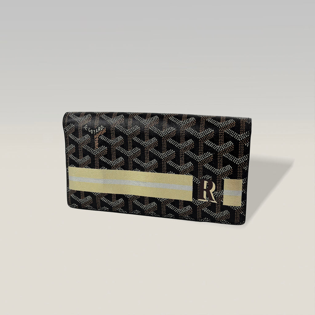 Goyard long wallet in Goyardine monogram canvas 