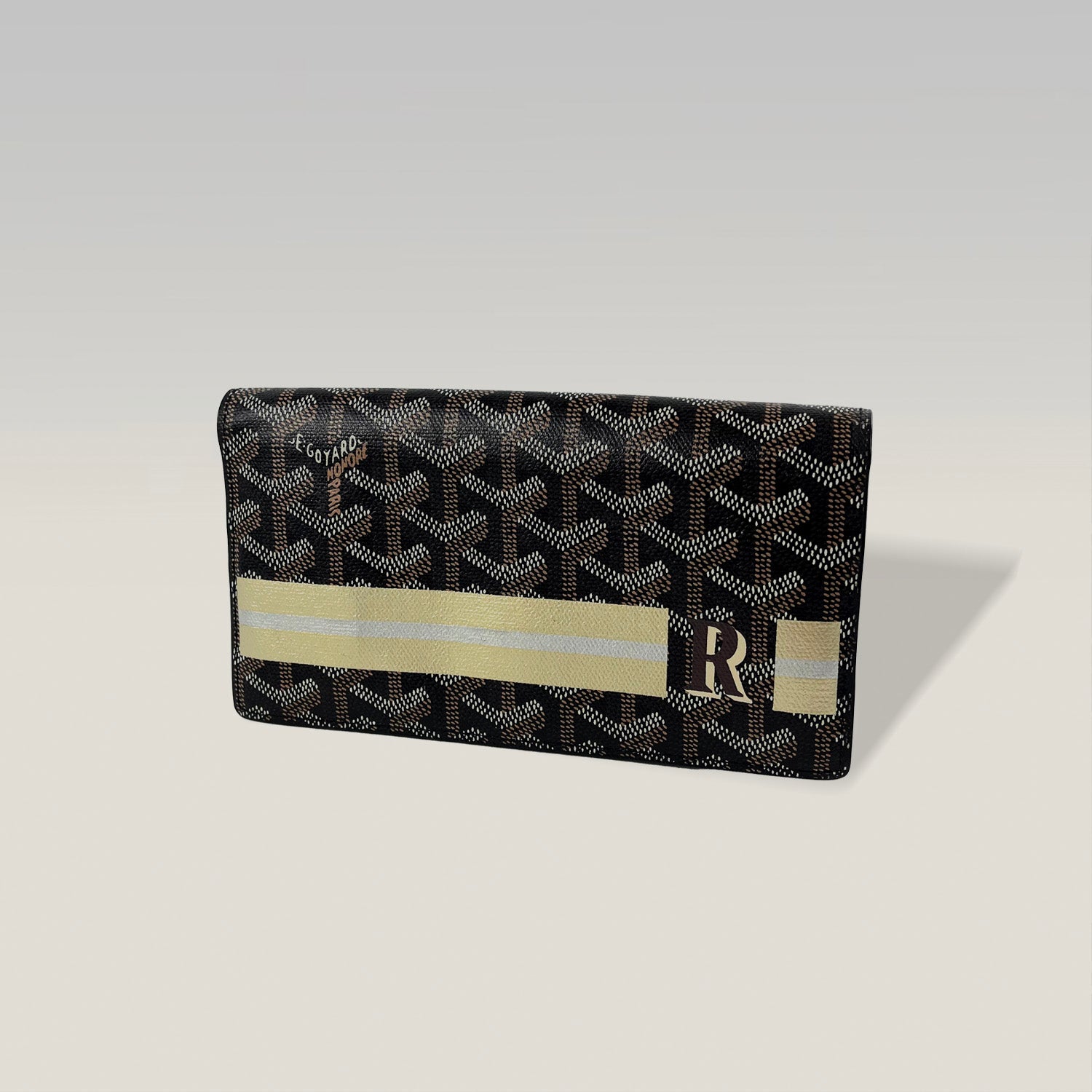 Goyard portafoglio lungo in tela Goyardine monogram