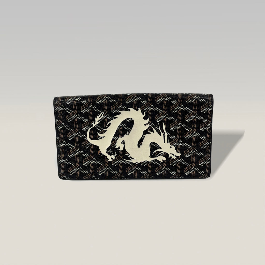 Goyard long wallet in Goyardine monogram canvas 