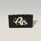 Goyard long wallet in Goyardine monogram canvas 