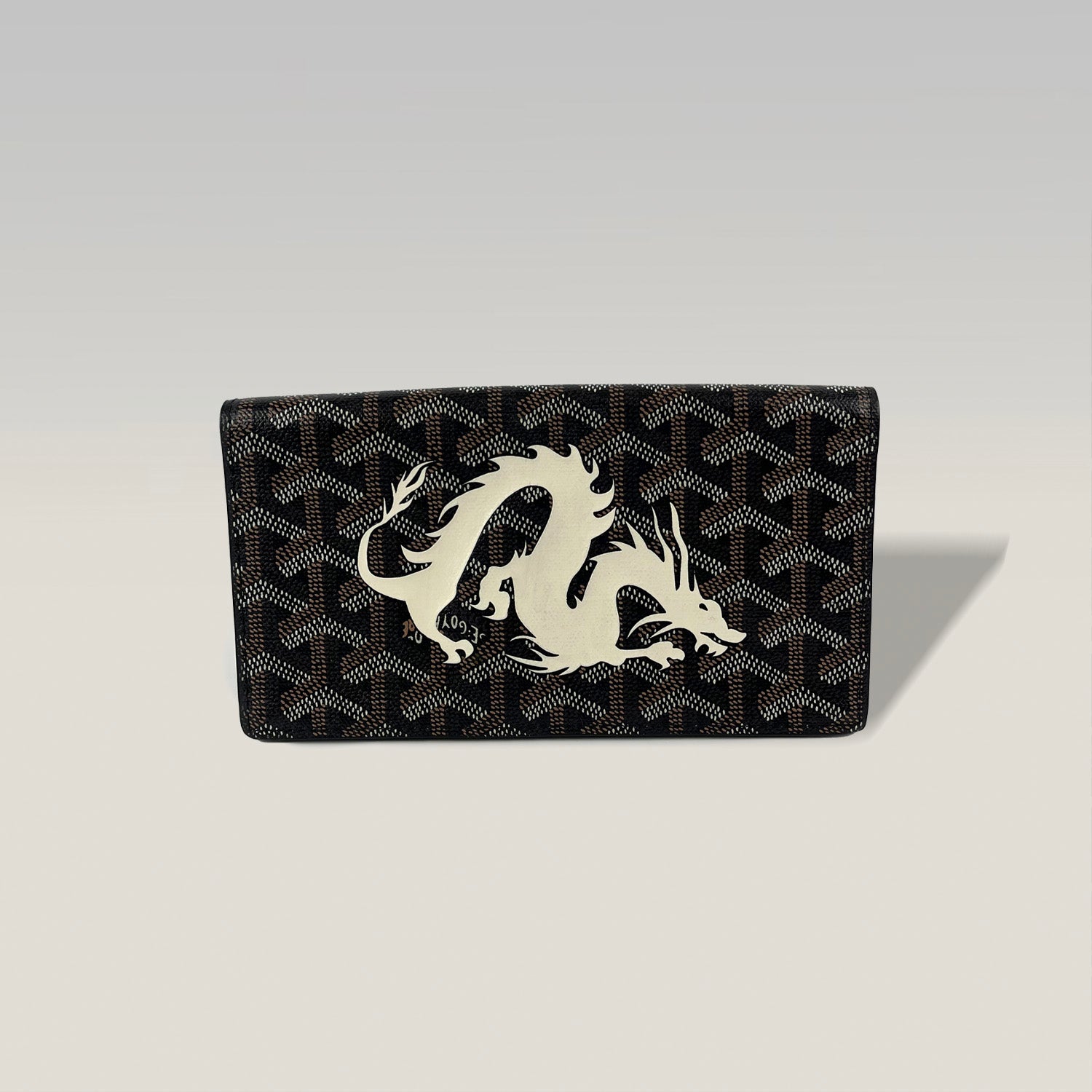 Goyard portafoglio lungo in tela Goyardine monogram