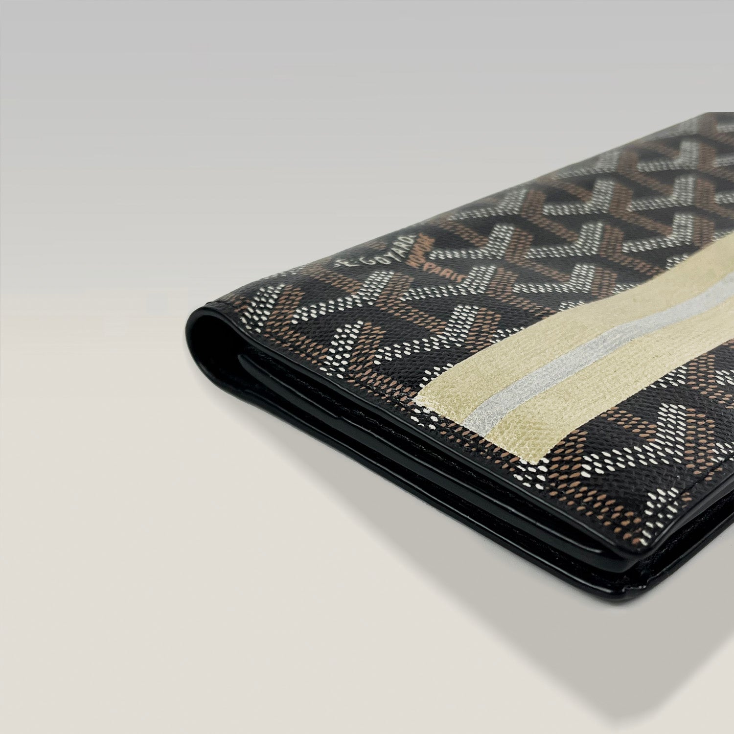 Goyard portafoglio lungo in tela Goyardine monogram