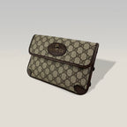 Gucci GG Supreme borsa con testa di tigre e tracolla Web