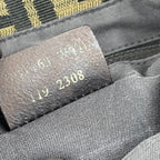 Fendi Baguette in canvas Zucca marrone e nero