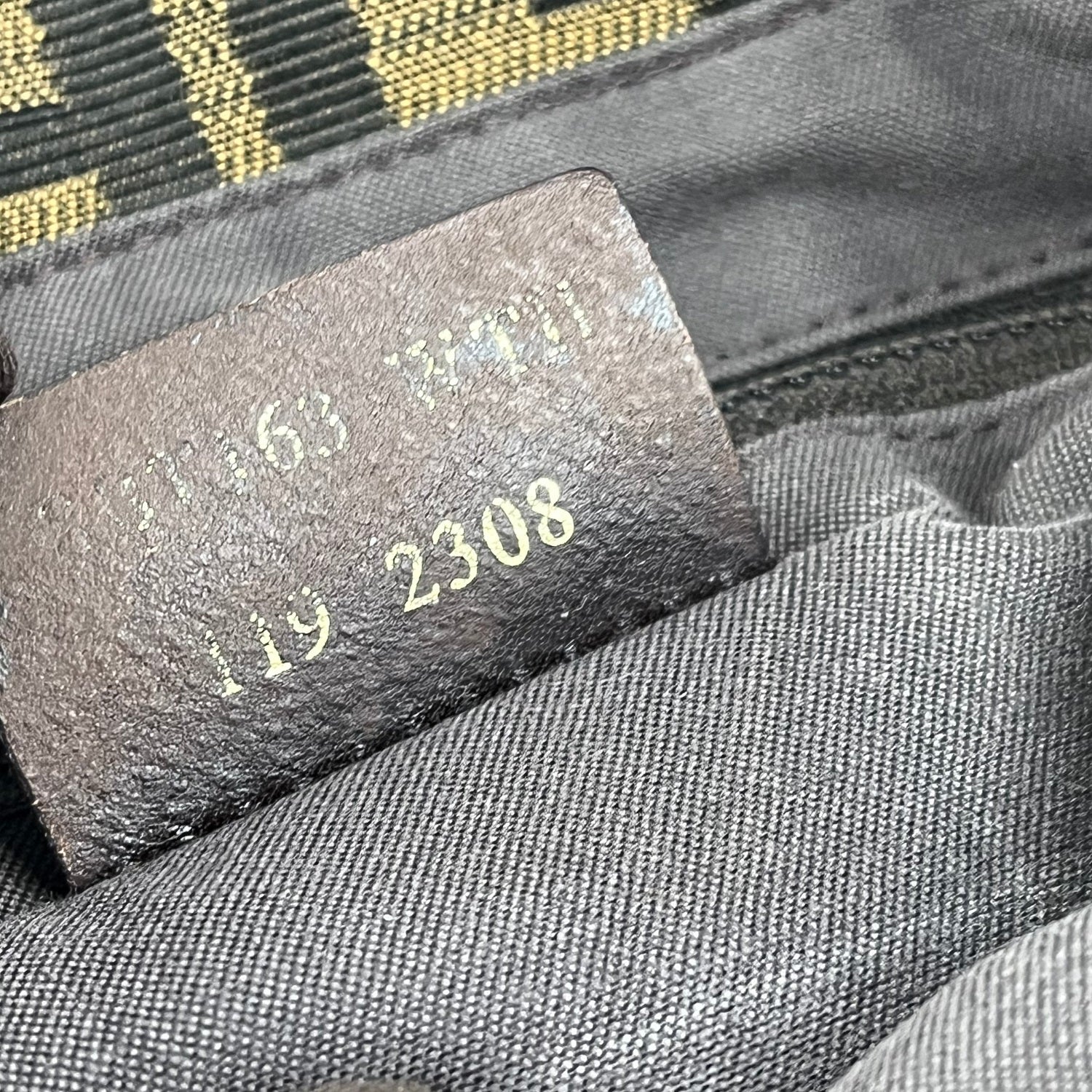 Fendi Baguette in canvas Zucca marrone e nero