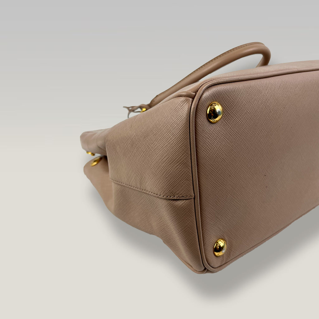 Prada Galleria Large Tote Bag Nude in Pelle Saffiano