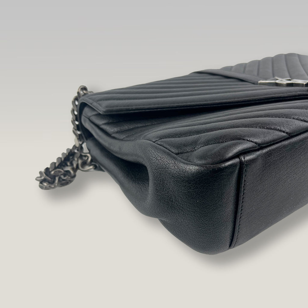 Saint Laurent Niki Medium Black Quilted Leather Chain Shoulder Bag