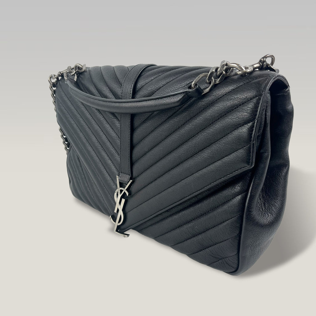 Saint Laurent Niki Medium Black Quilted Leather Chain Shoulder Bag