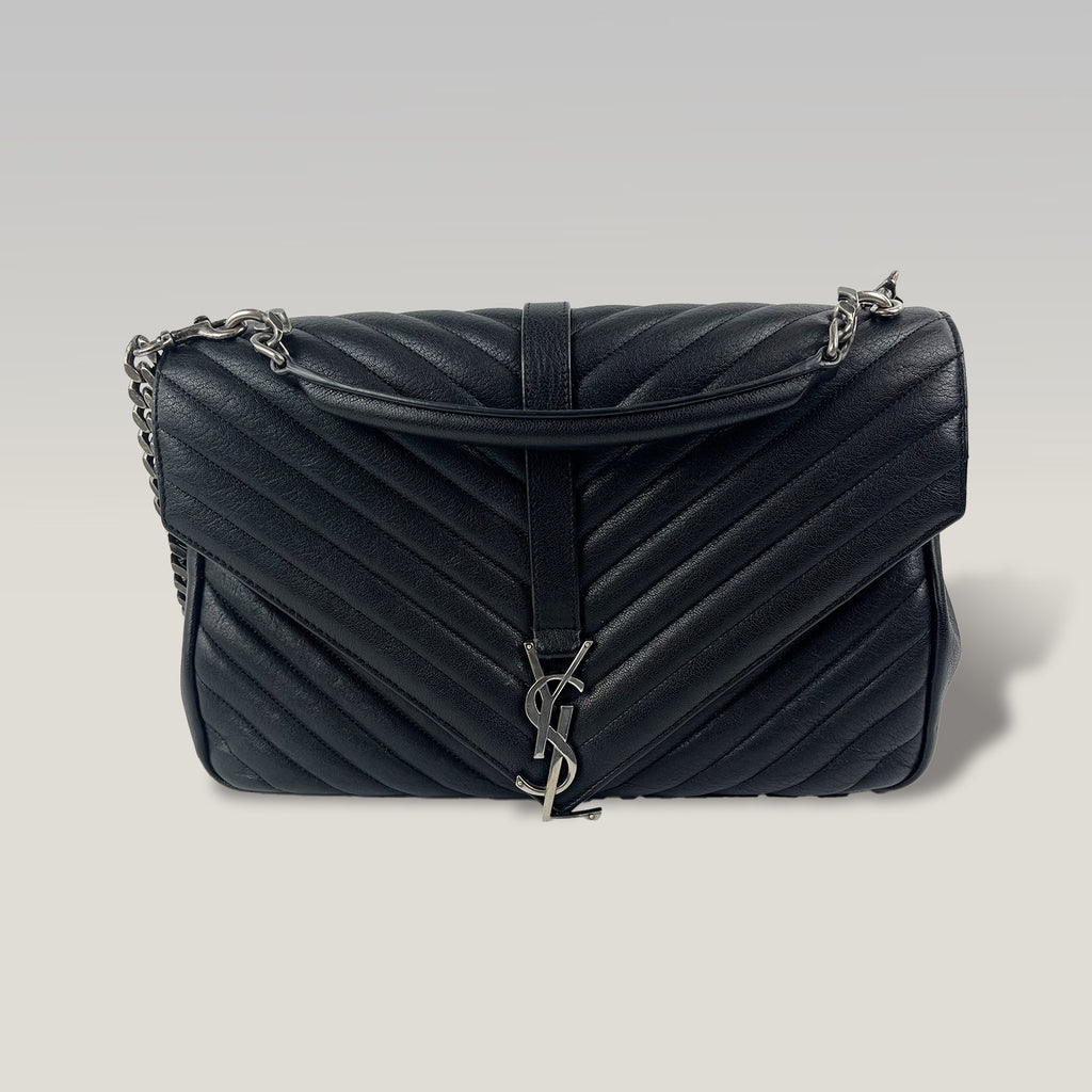 Saint Laurent Niki Medium Black Quilted Leather Chain Shoulder Bag